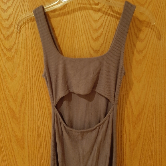Forever 21 Cut Out Maxi Dress Clay Color Size Small - Picture 7 of 9